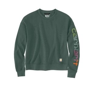 Carhartt Women's Tensel Logo SleeveGraphic Work Sweatshirt